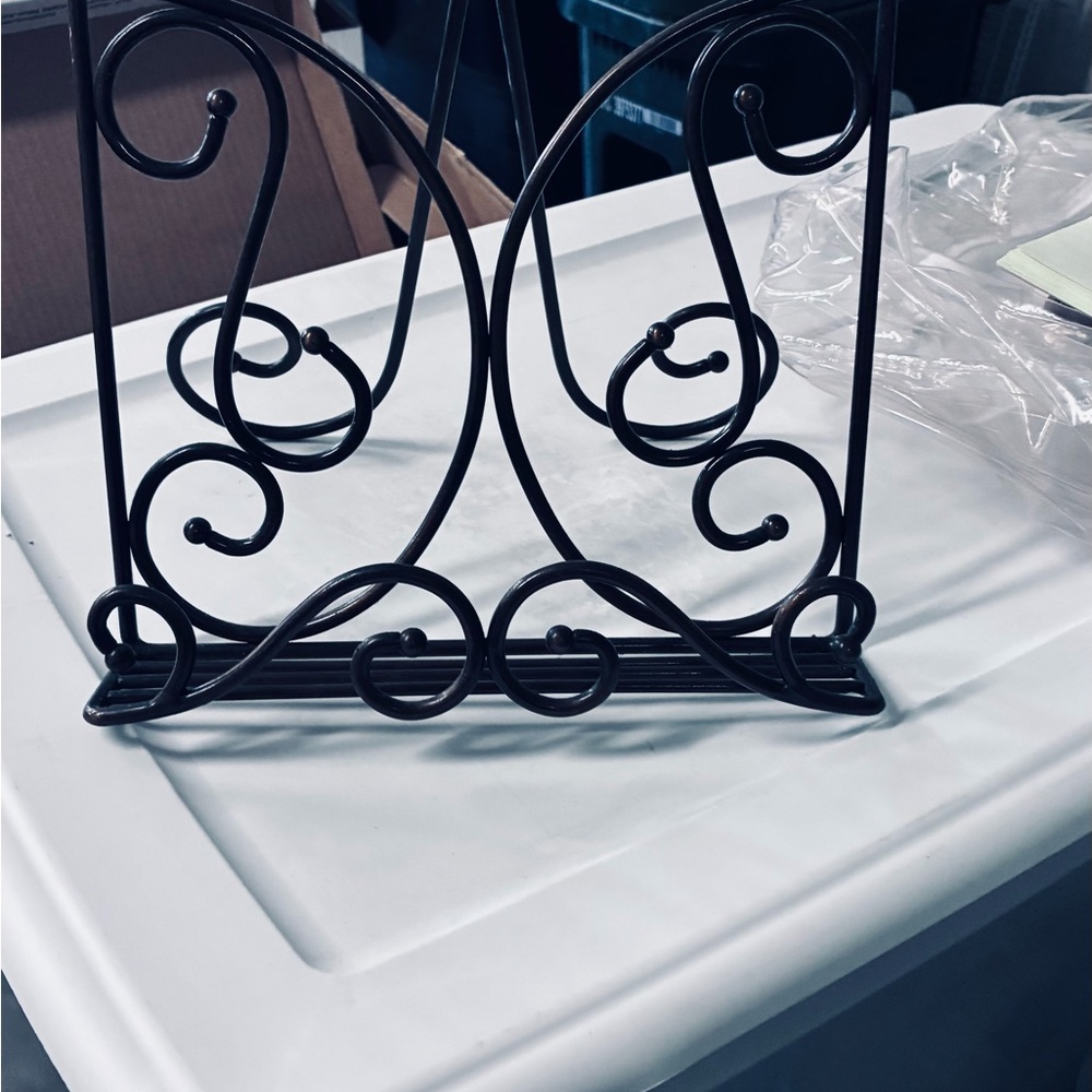 Princess House Black Cookbook Stand